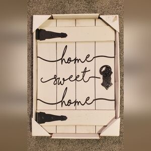 White and Black Home Sweet Home Door Wall Decor